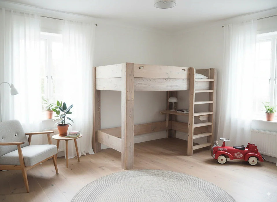 Steigerhouten hoogslaper Bjorn