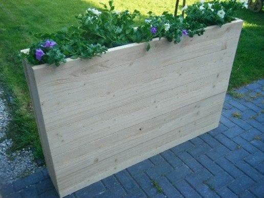 Steigerhouten bloembak Lavender Meubelmakerij van Ommen