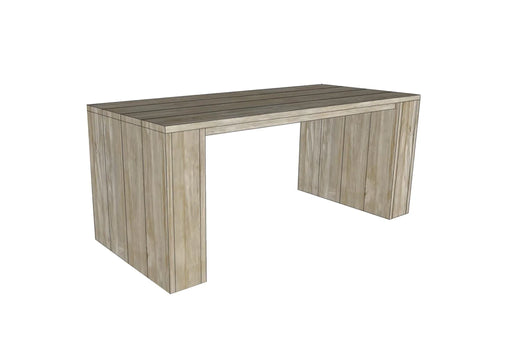 Steigerhouten bureau Lenn Meubelmakerij van Ommen