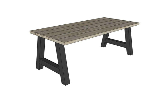 Steigerhouten eettafel Andorra Meubelmakerij van Ommen