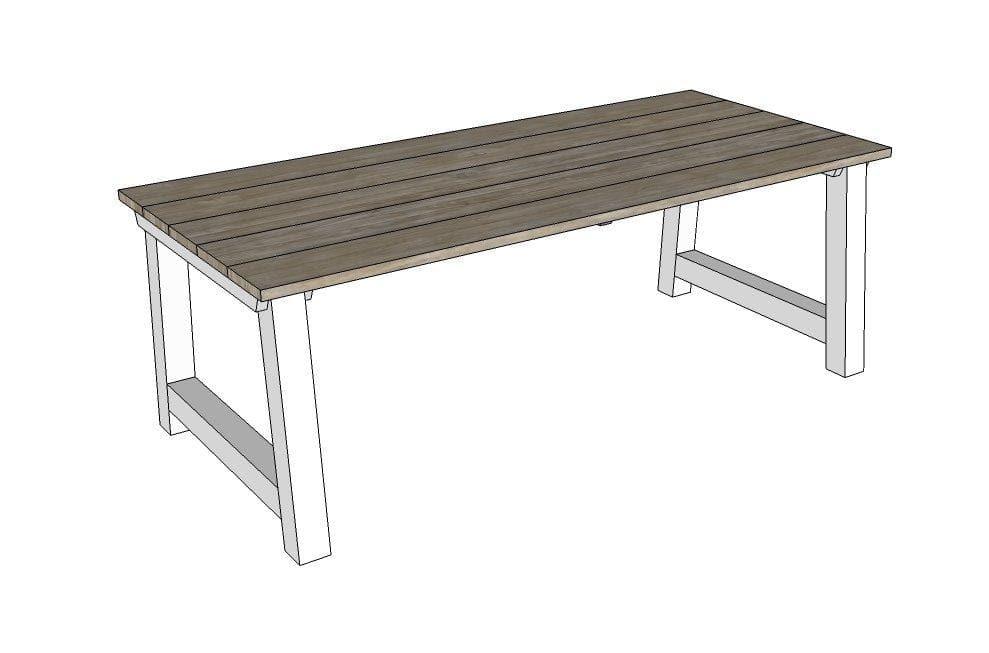 Steigerhouten eettafel Lissabon Meubelmakerij van Ommen