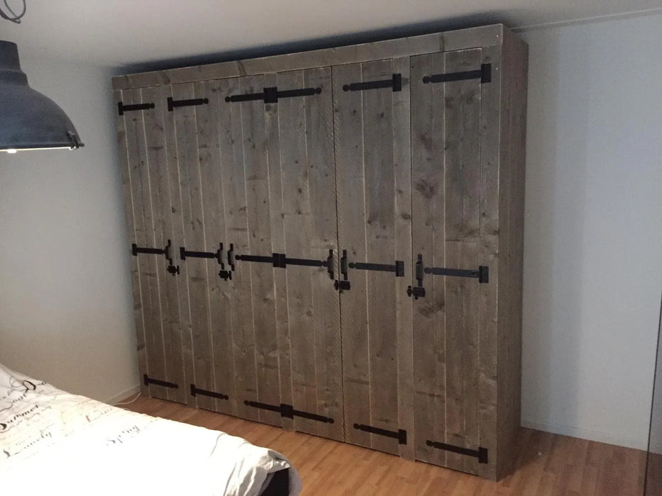 Steigerhouten kledingkast Athene Meubelmakerij van Ommen