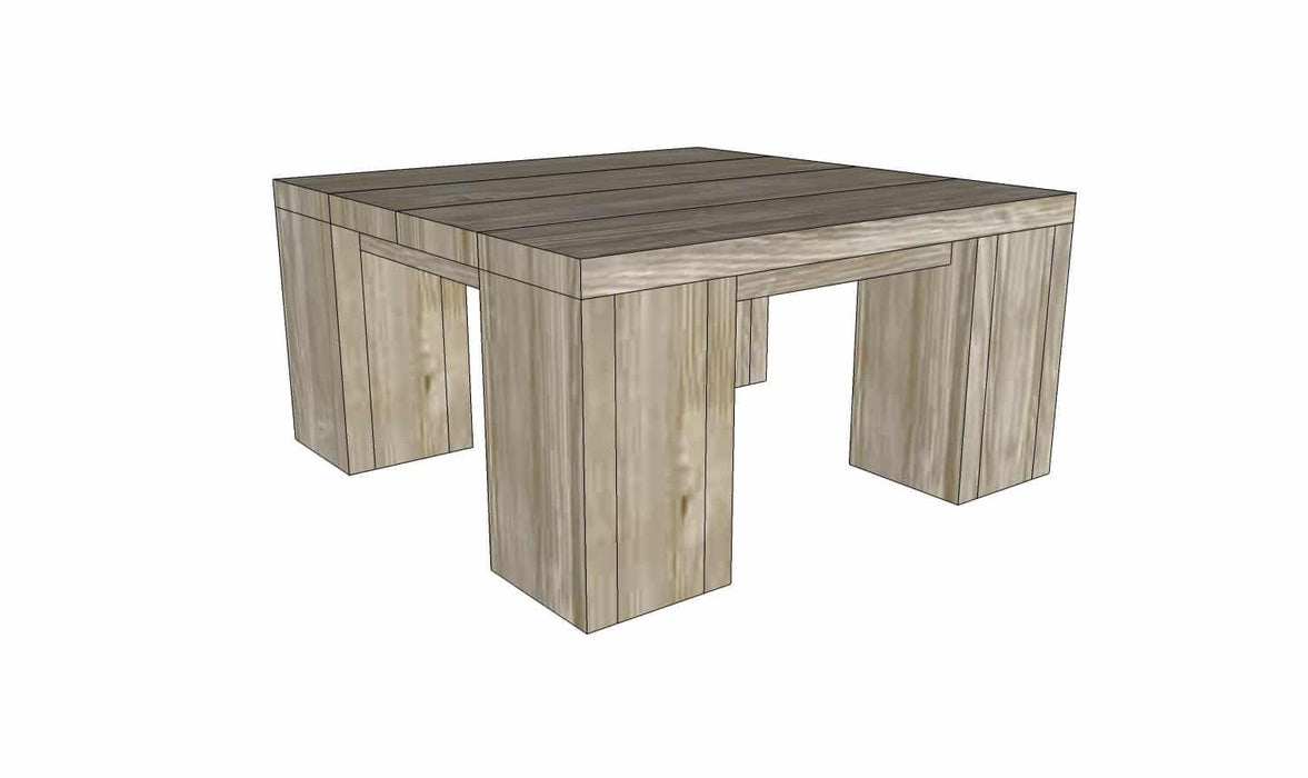 Steigerhouten salontafel Kopenhagen Meubelmakerij van Ommen
