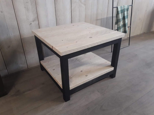 Steigerhouten salontafel met onderblad Meubelmakerij van Ommen