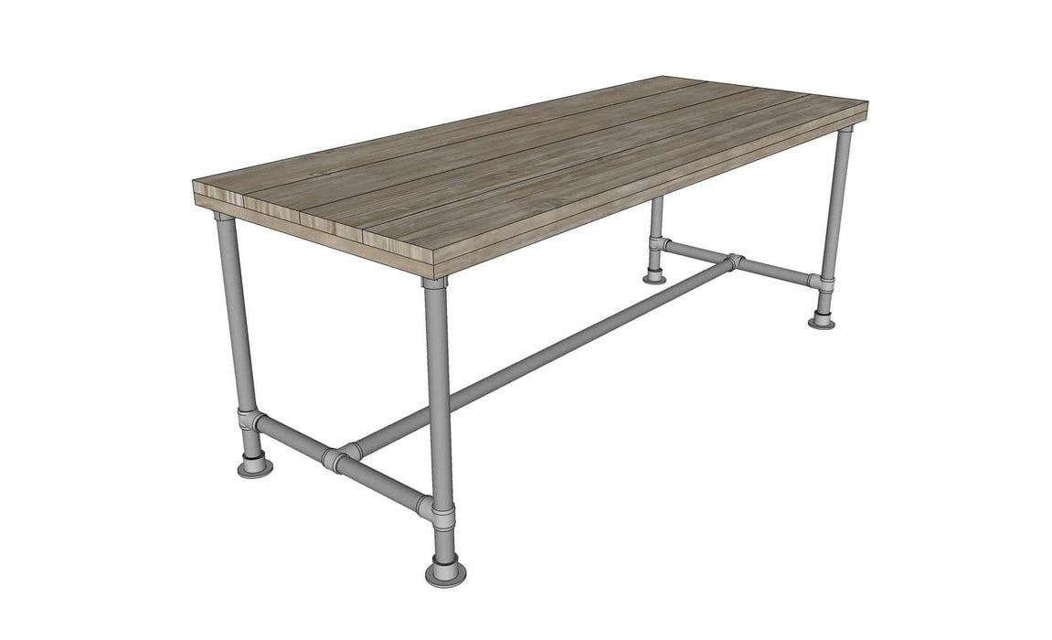 Steigerhouten tuintafel Boedapest Meubelmakerij van Ommen