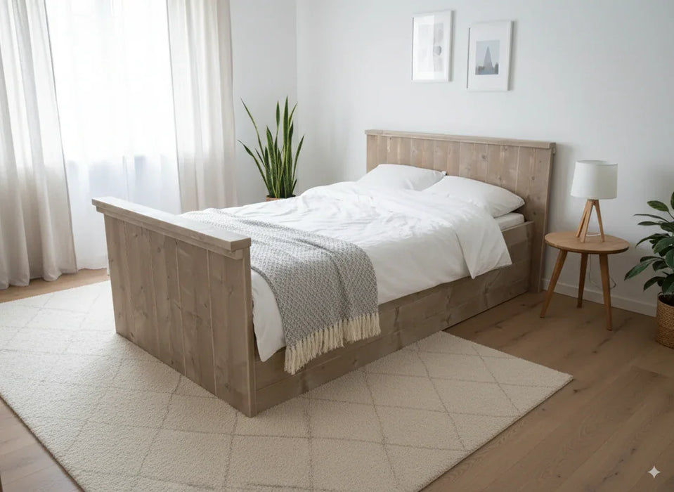 Eenpersoonsbed van steigerhout Marijke