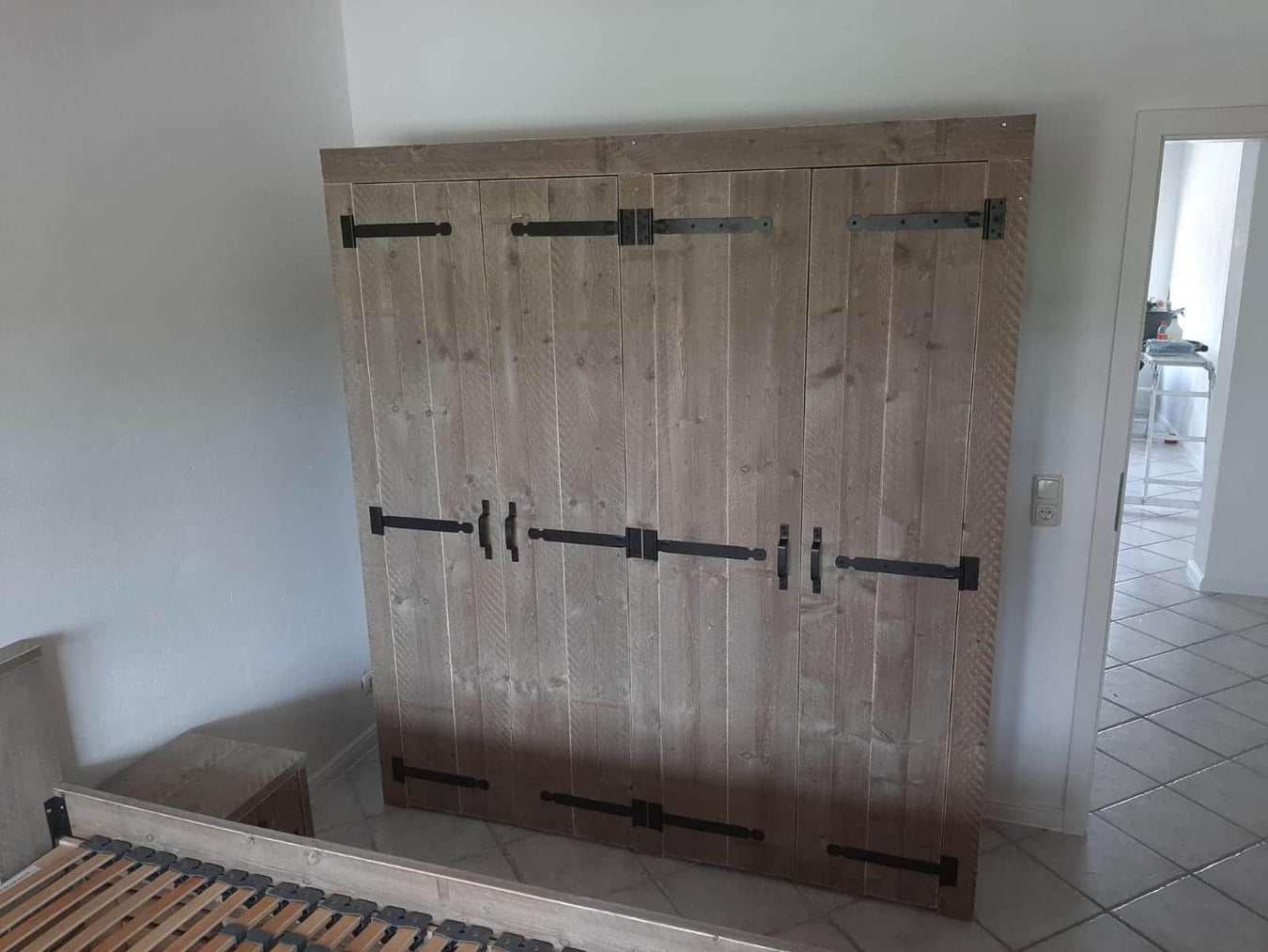 Steigerhouten kledingkast Athene Meubelmakerij van Ommen