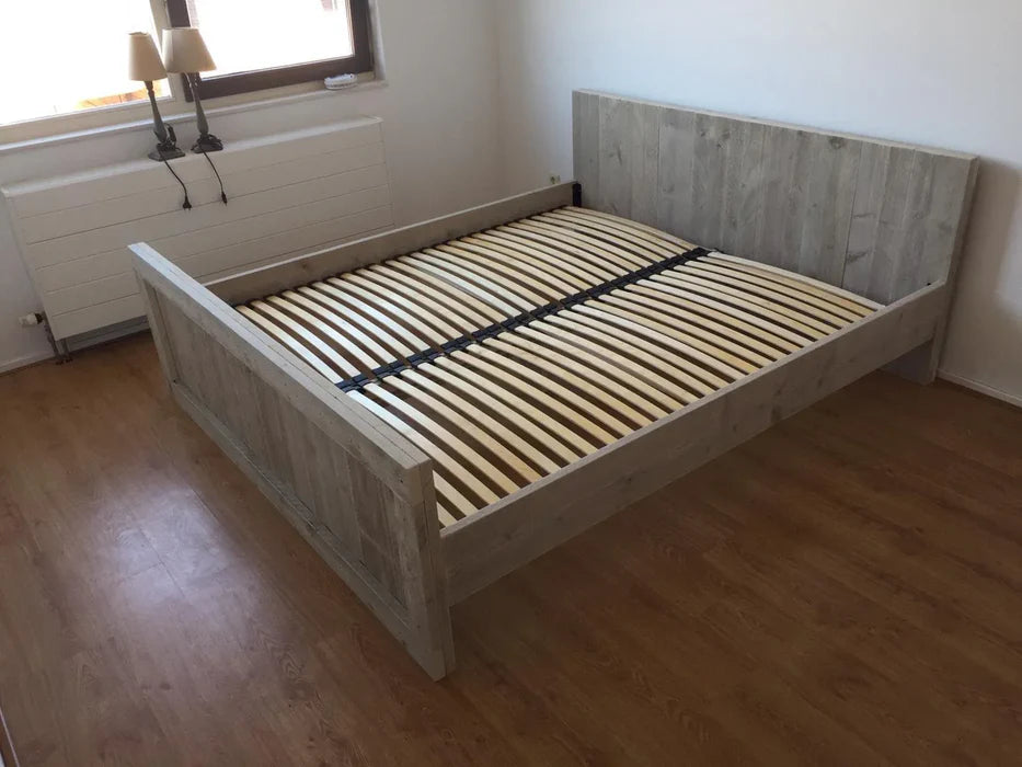 Steigerhouten tweepersoonsbed Manuela